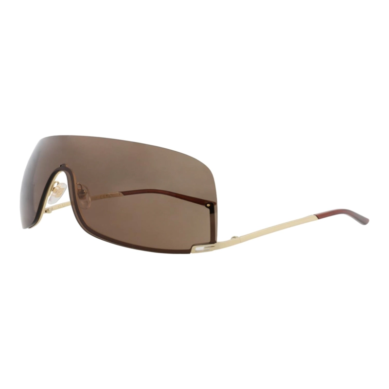GAFAS DE SOL METALICAS GUCCI CON MARCO BLINDADO PARA HOMBRE Y MUJER EN DORADO Y MARRON - 2