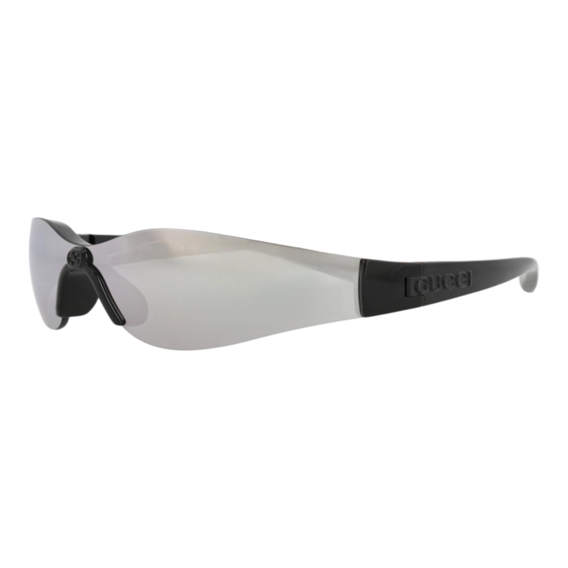 GAFAS DE SOL GUCCI SHIELDFRAME INJECTION PARA MUJER EN NEGRO NEGRO Y PLATEADO - 2