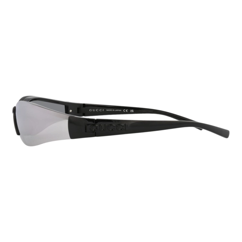 GAFAS DE SOL GUCCI SHIELDFRAME INJECTION PARA MUJER EN NEGRO NEGRO Y PLATEADO - 3
