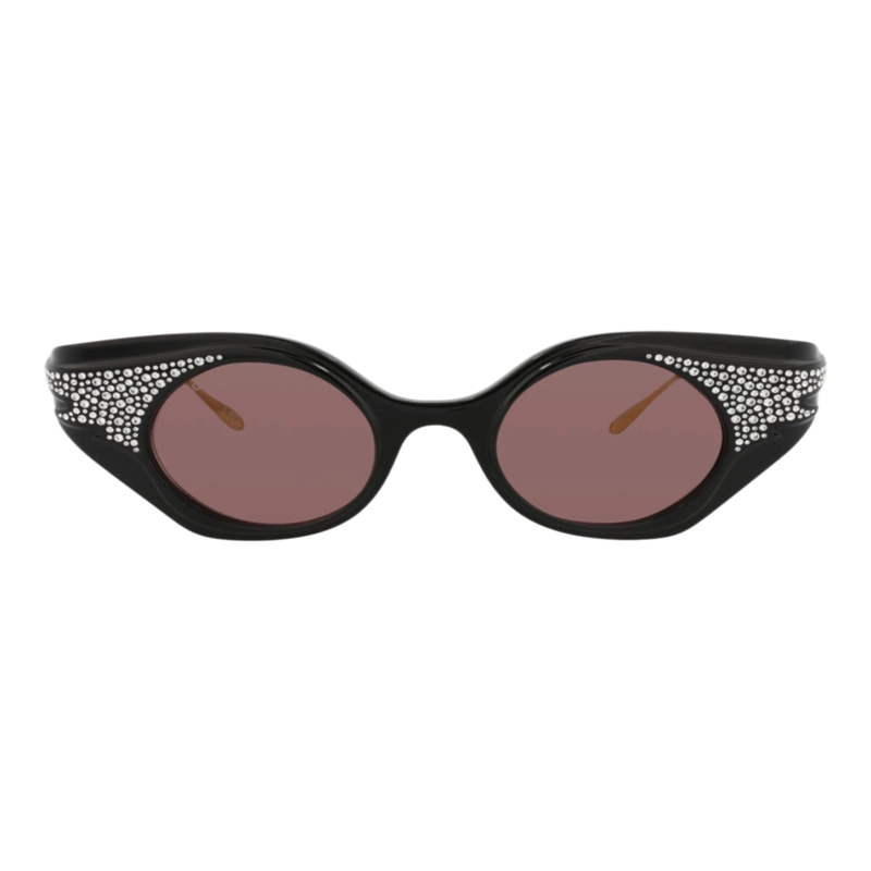 GAFAS DE SOL GUCCI DE ACETATO RECICLADO CON MONTURA DE OJO DE GATO PARA MUJER EN NEGRO DORADO - 1