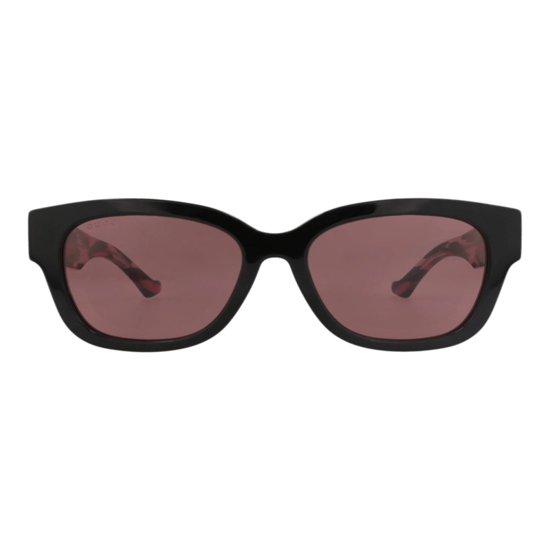 GAFAS DE SOL GUCCI DE ACETATO RECICLADO CON MONTURA CUADRADA PARA MUJER EN NEGRO NEGRO Y ROJO - 1