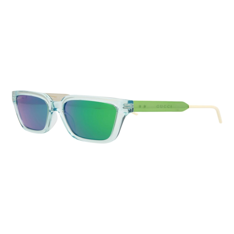 GAFAS DE SOL GUCCI DE INYECCION CON MONTURA CUADRADA PARA HOMBRE EN AZUL CLARO Y VERDE - 2
