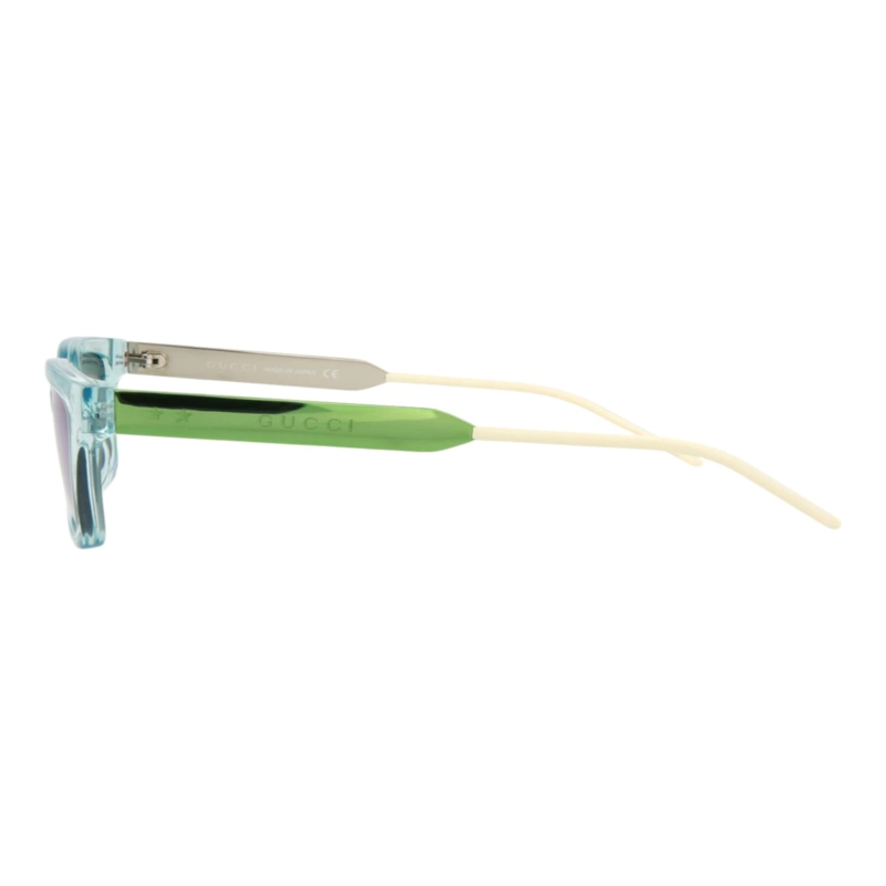 GAFAS DE SOL GUCCI DE INYECCION CON MONTURA CUADRADA PARA HOMBRE EN AZUL CLARO Y VERDE - 3