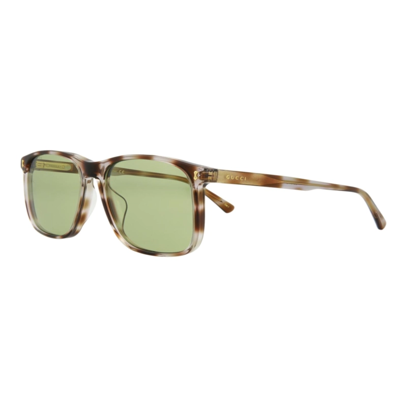 GAFAS DE SOL DE ACETATO CON MONTURA CUADRADA GUCCI PARA HOMBRE EN HAVANA HAVANA GREEN - 2