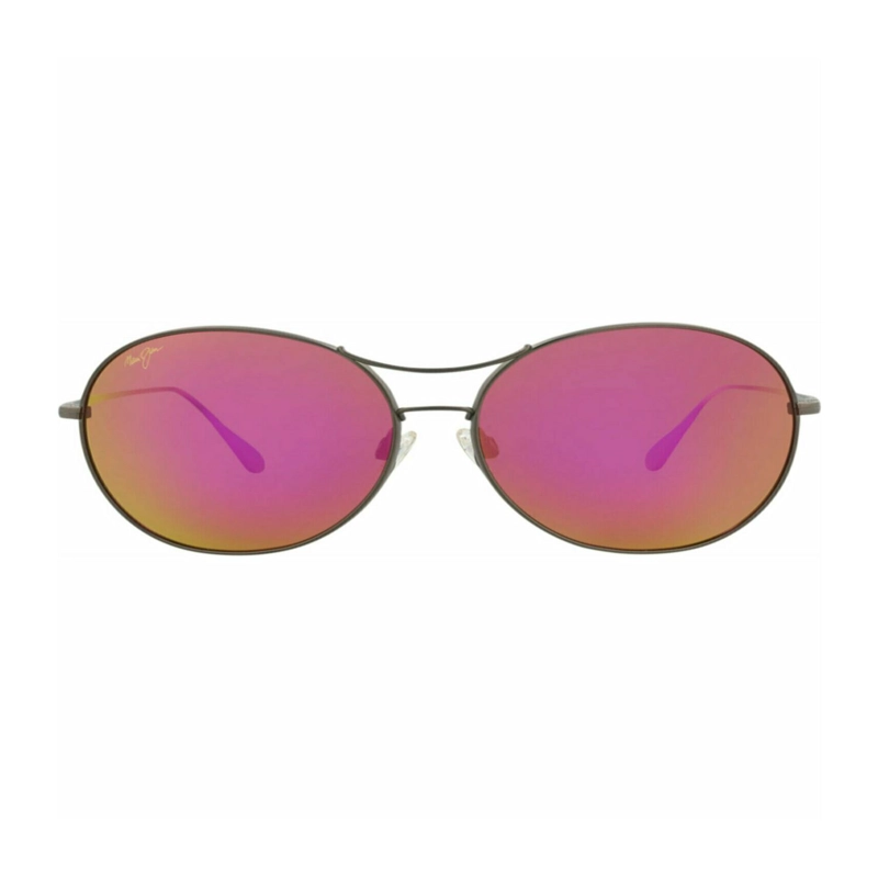 GAFAS DE SOL MAUI JIM DE TITANIO CON MONTURA REDONDA PARA MUJER EN GREY GREY SUNRISE - 1