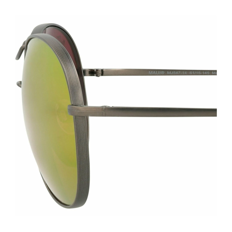GAFAS DE SOL MAUI JIM DE TITANIO CON MONTURA REDONDA PARA MUJER EN GREY GREY SUNRISE - 4