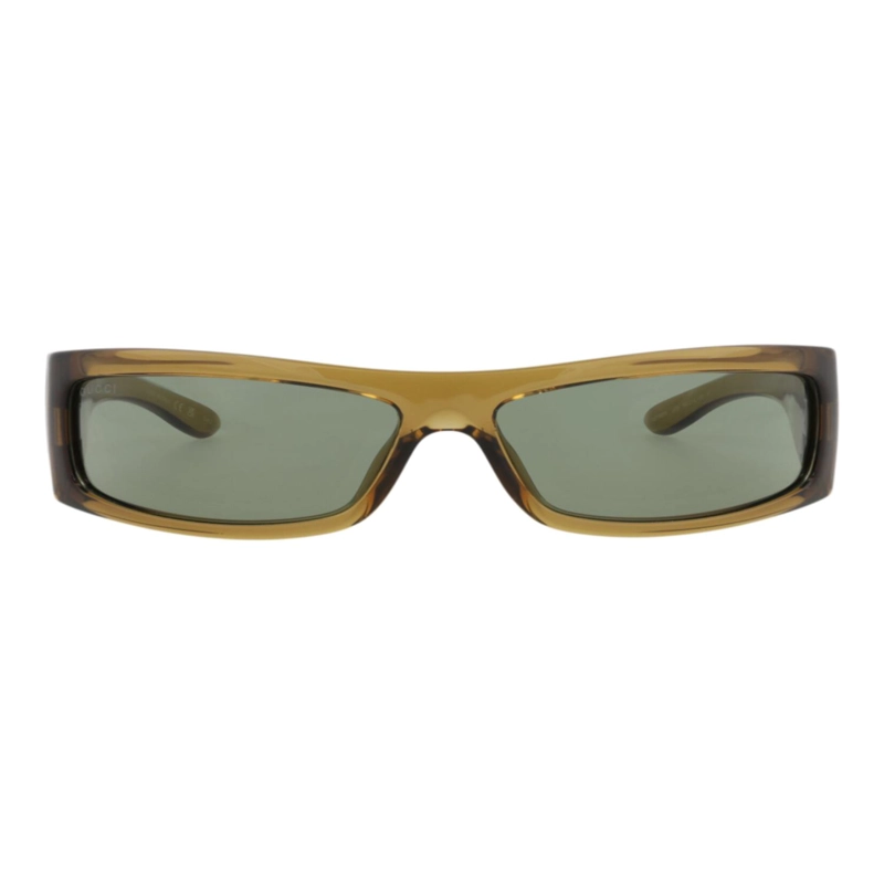 GAFAS DE SOL GUCCI SHIELDFRAME INJECTION PARA HOMBRE EN MARRON MARRON Y VERDE - 1