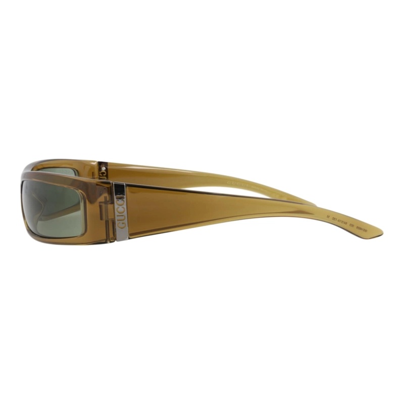 GAFAS DE SOL GUCCI SHIELDFRAME INJECTION PARA HOMBRE EN MARRON MARRON Y VERDE - 3