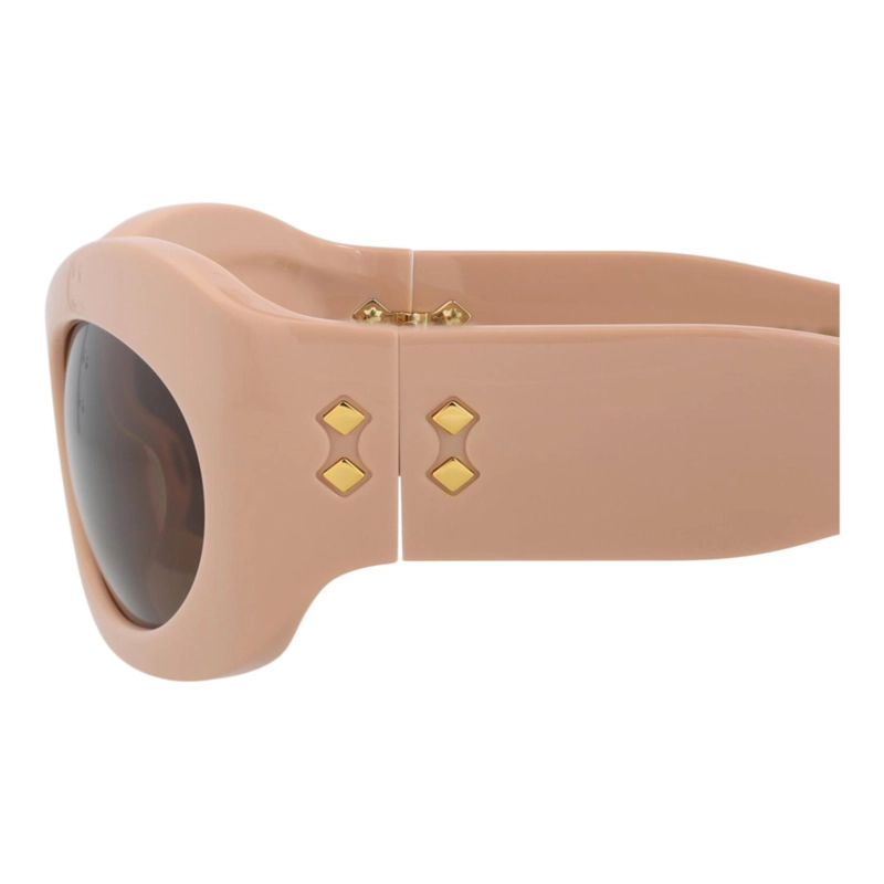 GAFAS DE SOL GUCCI SHIELDFRAME DE ACETATO RECICLADO PARA HOMBRE Y MUJER EN ROSA ROSA Y MARRON - 4