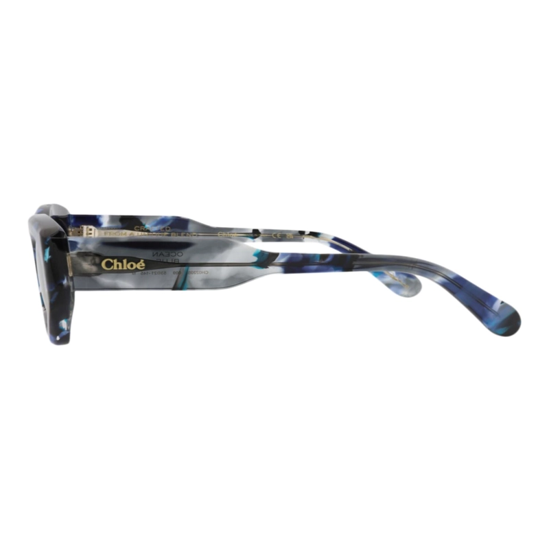 GAFAS DE SOL CHLOE  DE ACETATO RECICLADO CON MONTURA DE OJO DE GATO PARA MUJER EN AZUL AZUL Y GRIS - 3