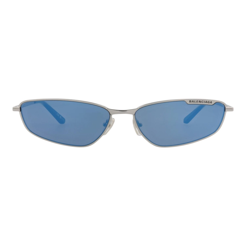 GAFAS DE SOL BALENCIAGA DE METAL CON MONTURA CUADRADA PARA HOMBRE Y MUJER EN COLOR AZUL RUTENIO - 1