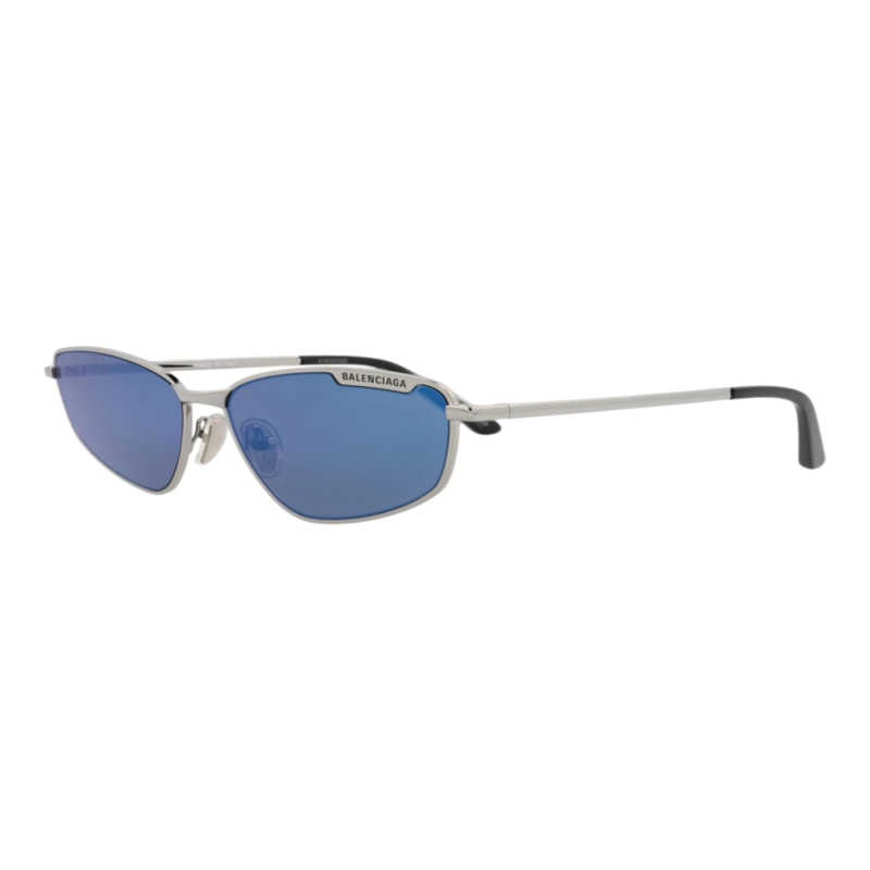 GAFAS DE SOL BALENCIAGA DE METAL CON MONTURA CUADRADA PARA HOMBRE Y MUJER EN COLOR AZUL RUTENIO - 2