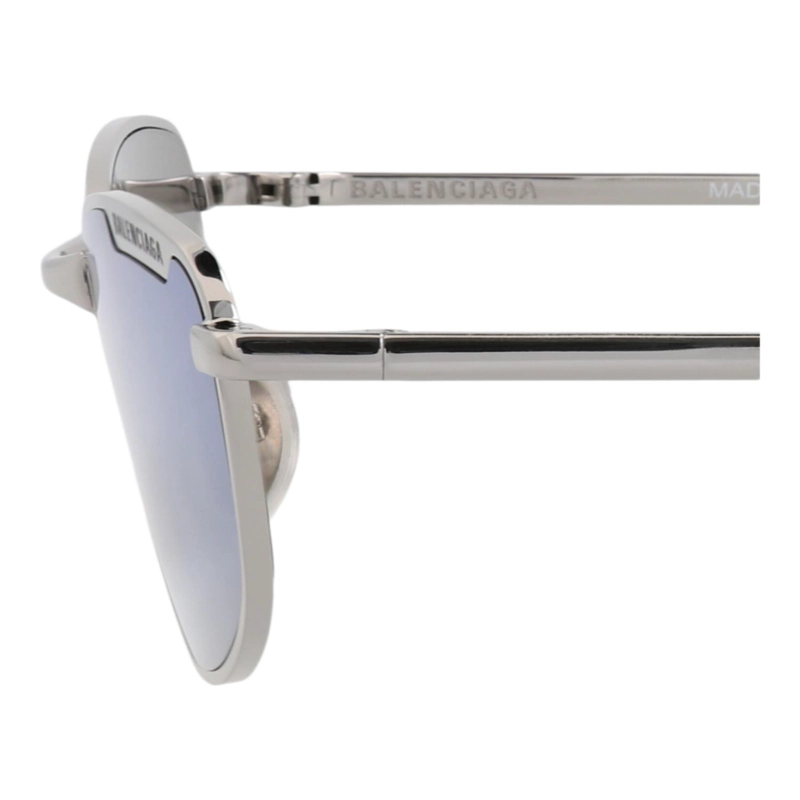 GAFAS DE SOL BALENCIAGA DE METAL CON MONTURA CUADRADA PARA HOMBRE Y MUJER EN COLOR AZUL RUTENIO - 4