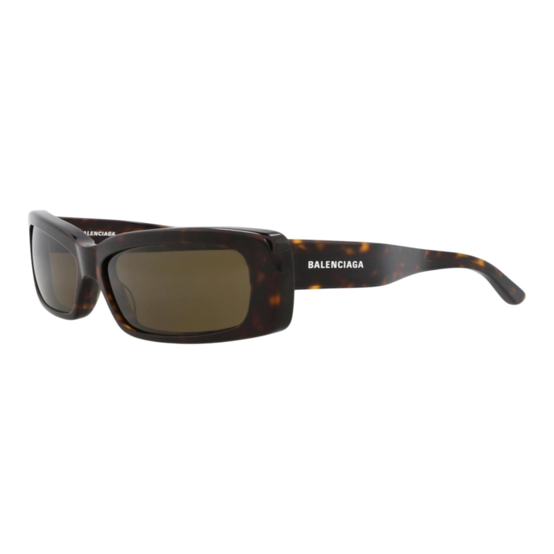 GAFAS DE SOL BALENCIAGA DE ACETATO RECICLADO CON MONTURA CUADRADA PARA HOMBRE Y MUJER EN HAVANA - 2