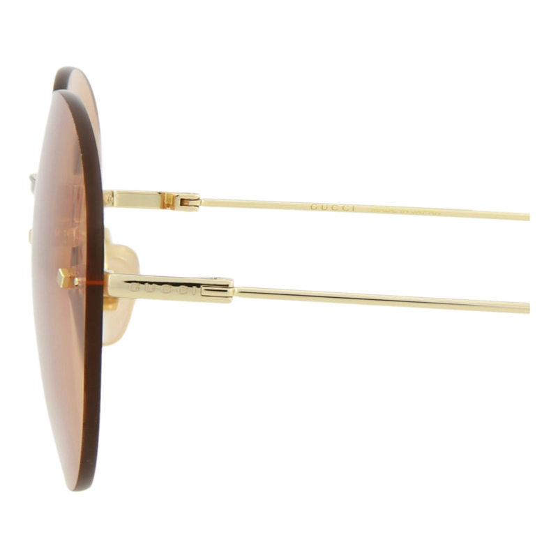 GAFAS DE SOL GUCCI DE METAL CON MONTURA REDONDA PARA MUJER EN COLOR DORADO Y NARANJA - 4
