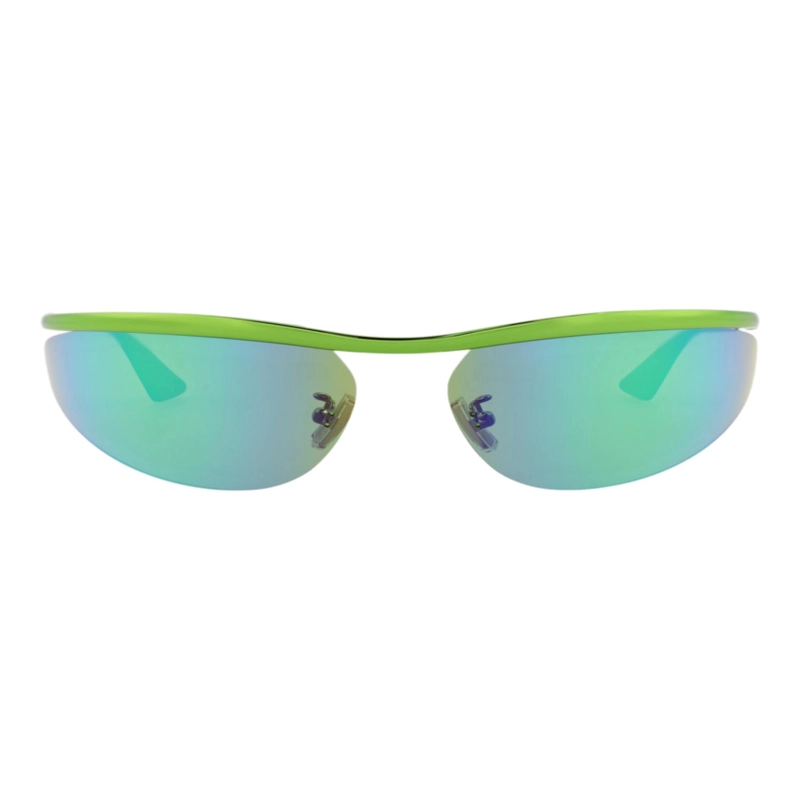 GAFAS DE SOL METALICAS BOTTEGA VENETA CON MONTURA DE OJO DE GATO PARA HOMBRE Y MUJER EN VERDE VERDE - 1