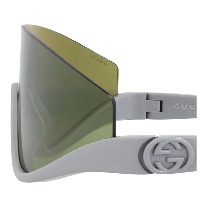 GAFAS DE SOL GUCCI SHIELDFRAME INJECTION PARA MUJER EN COLOR PLATEADO Y VERDE - 4