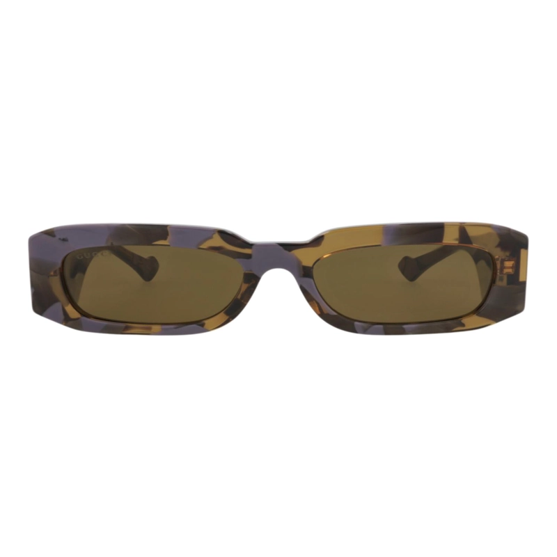 GAFAS DE SOL GUCCI DE ACETATO RECICLADO CON MONTURA CUADRADA PARA HOMBRE EN HAVANA HAVANA BROWN - 1