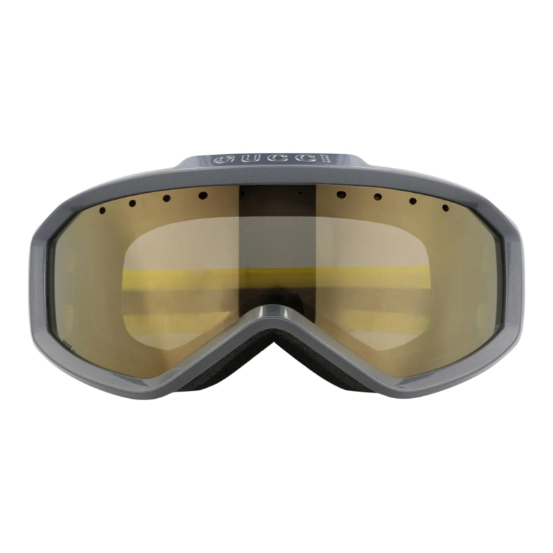 GAFAS DE SOL GUCCI SHIELDFRAME INJECTION PARA HOMBRE Y MUJER EN COLOR GRIS AMARILLO Y MARRON - 1