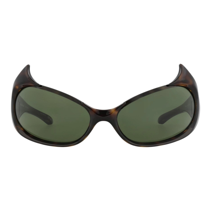 GAFAS DE SOL BALENCIAGA SHIELDFRAME BIO INJECTION PARA MUJER EN HAVANA HAVANA GREEN - 1