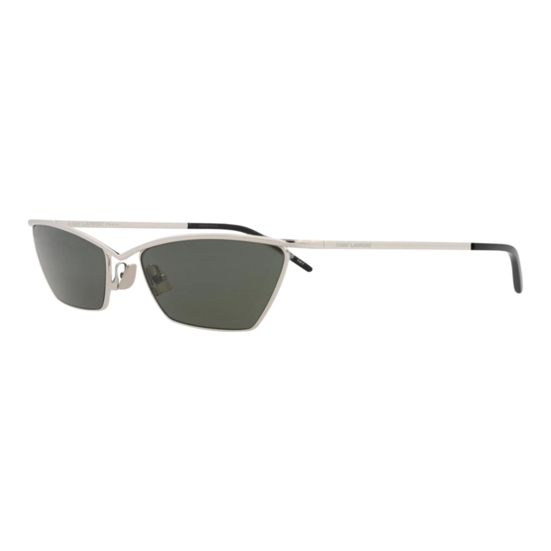 SAINT LAURENT GAFAS DE SOL DE METAL CON MONTURA DE OJO DE GATO PARA MUJER EN GRIS PLATEADO PLATEADO - 2