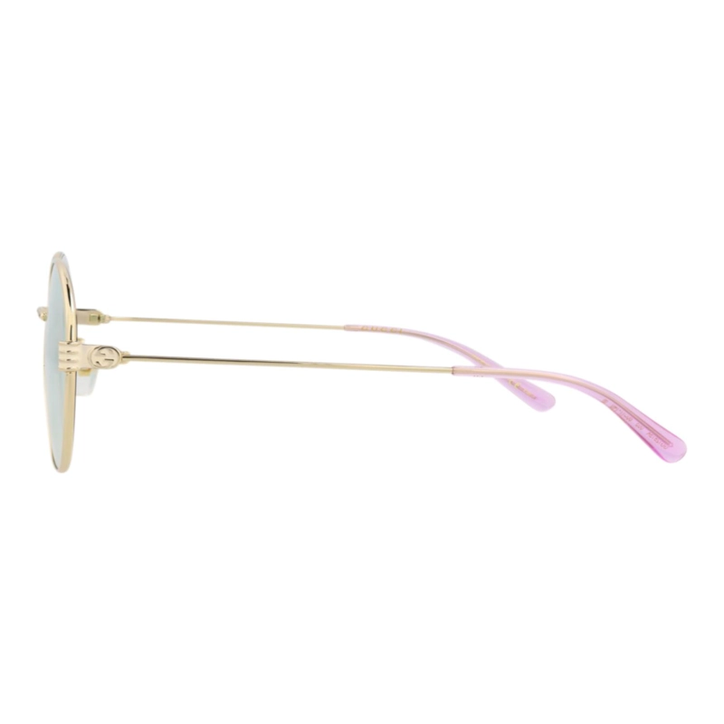 GAFAS DE SOL GUCCI DE METAL CON MONTURA REDONDA PARA MUJER EN DORADO DORADO VERDE - 3