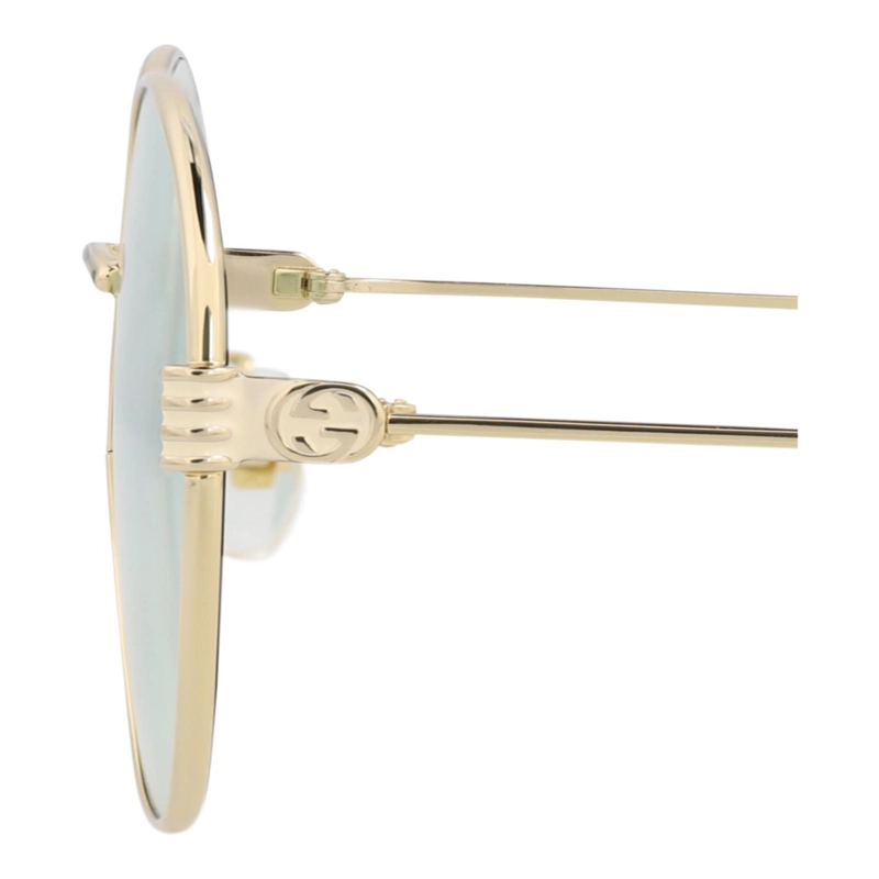 GAFAS DE SOL GUCCI DE METAL CON MONTURA REDONDA PARA MUJER EN DORADO DORADO VERDE - 4