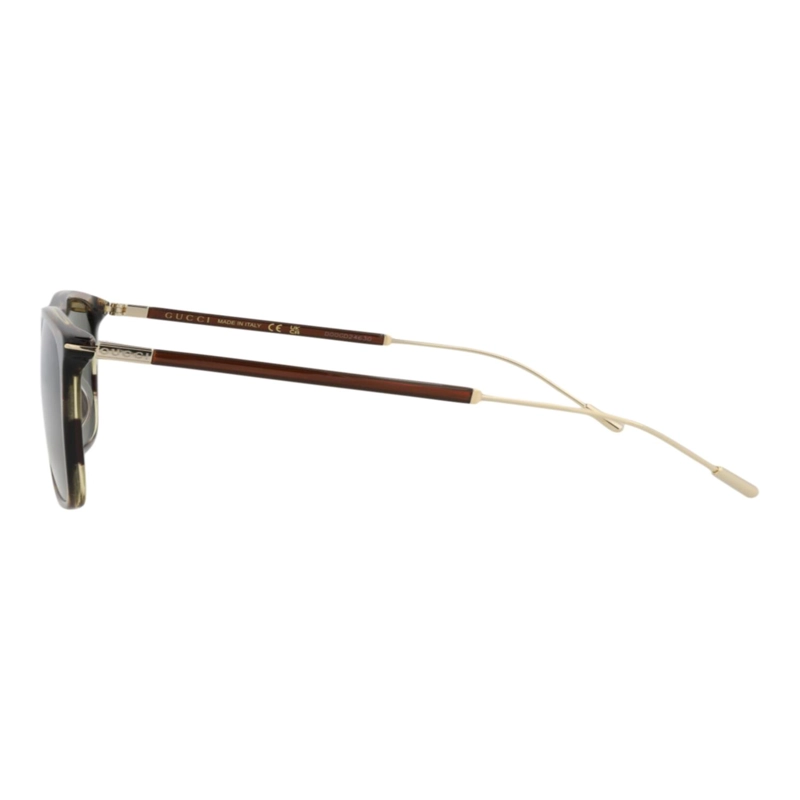 GAFAS DE SOL GUCCI DE ACETATO RECICLADO CON MONTURA CUADRADA PARA HOMBRE EN HAVANA GOLD GREEN - 3