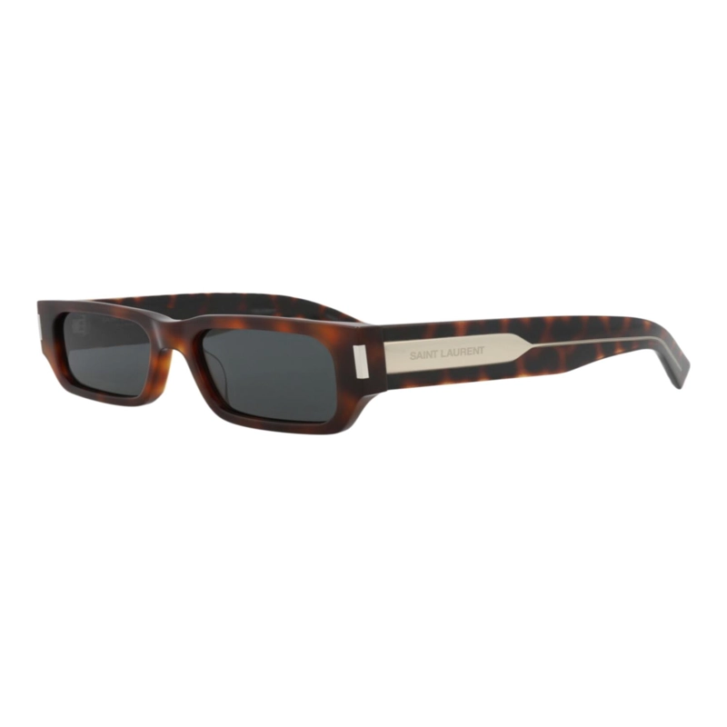 GAFAS DE SOL SAINT LAURENT DE ACETATO RECICLADO CON MONTURA CUADRADA PARA HOMBRE Y MUJER EN HAVANA - 2