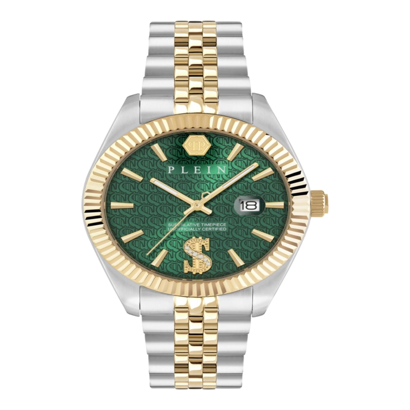 RELOJES PHILIPP PLEIN DATE DE CRISTAL SUPERLATIVO PARA HOMBRE EN DOS TONOS - 2