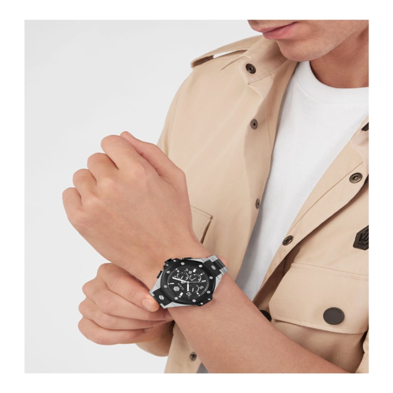 RELOJ DE PULSERA PHILIPP PLEIN PLEIN CHRONO ROYAL PARA HOMBRE EN DOS TONOS - 6