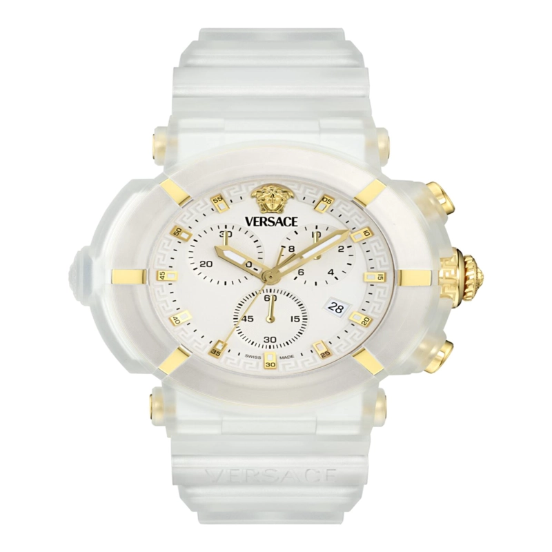 RELOJES VERSACE REAL ACTIVE CHRONO DE SILICONA PARA HOMBRE EN BLANCO - 2