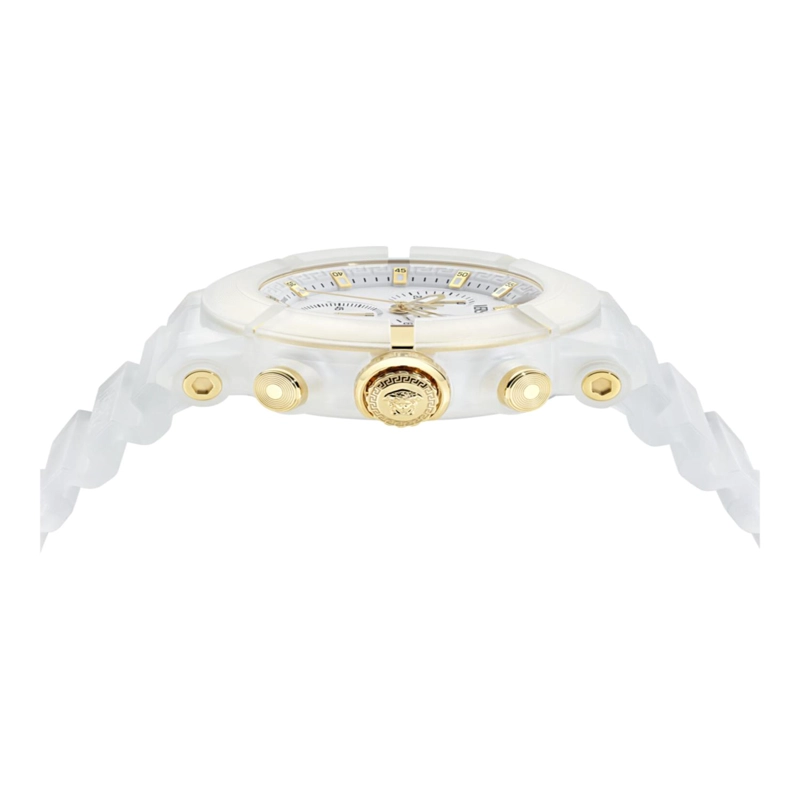 RELOJES VERSACE REAL ACTIVE CHRONO DE SILICONA PARA HOMBRE EN BLANCO - 3
