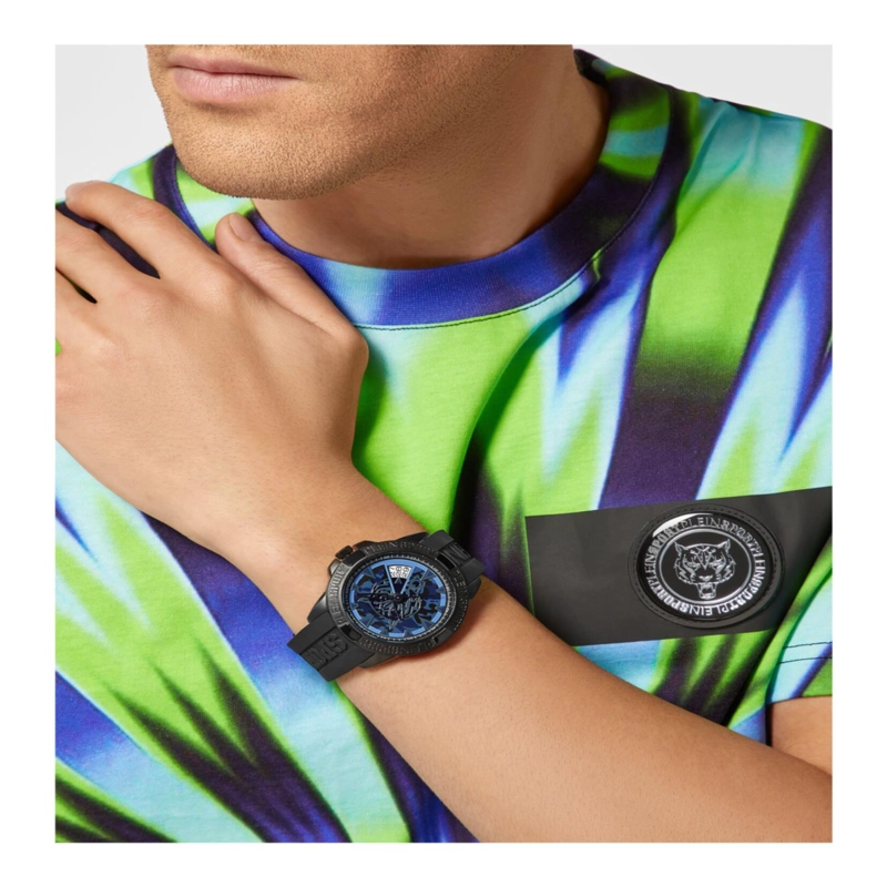 RELOJES PLEIN SPORT TOUCHDOWN DE SILICONA PARA HOMBRE EN COLOR NEGRO - 6