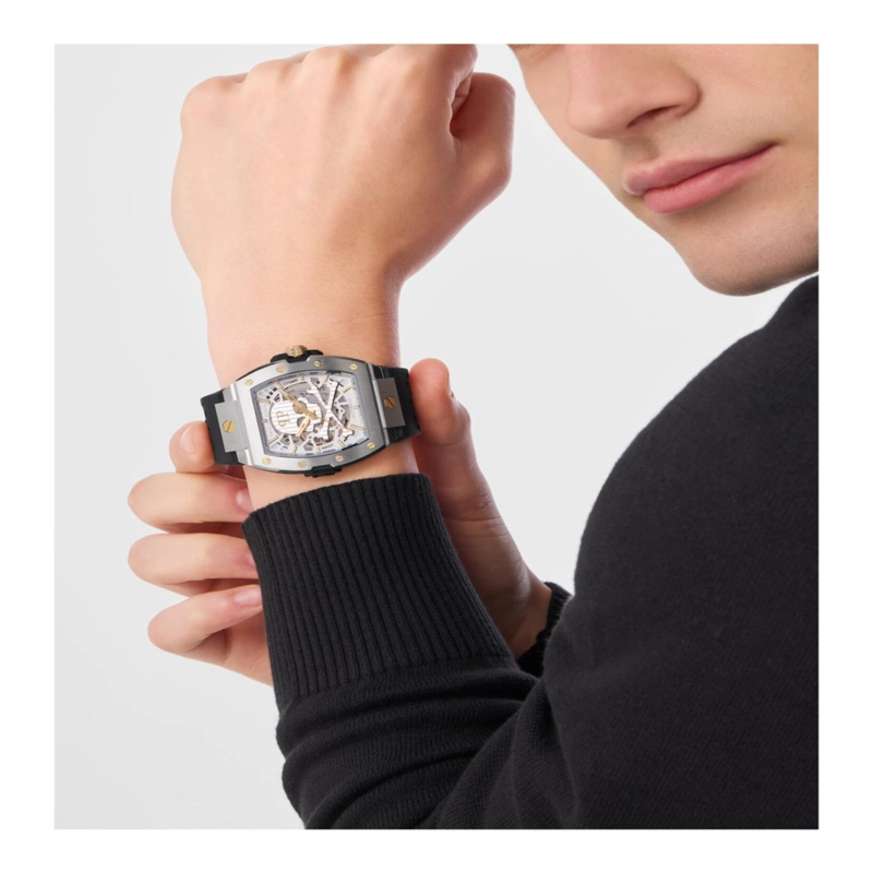 RELOJ AUTOMATICO PHILIPP PLEIN THE KELETON 20 PARA HOMBRE EN DOS TONOS - 5