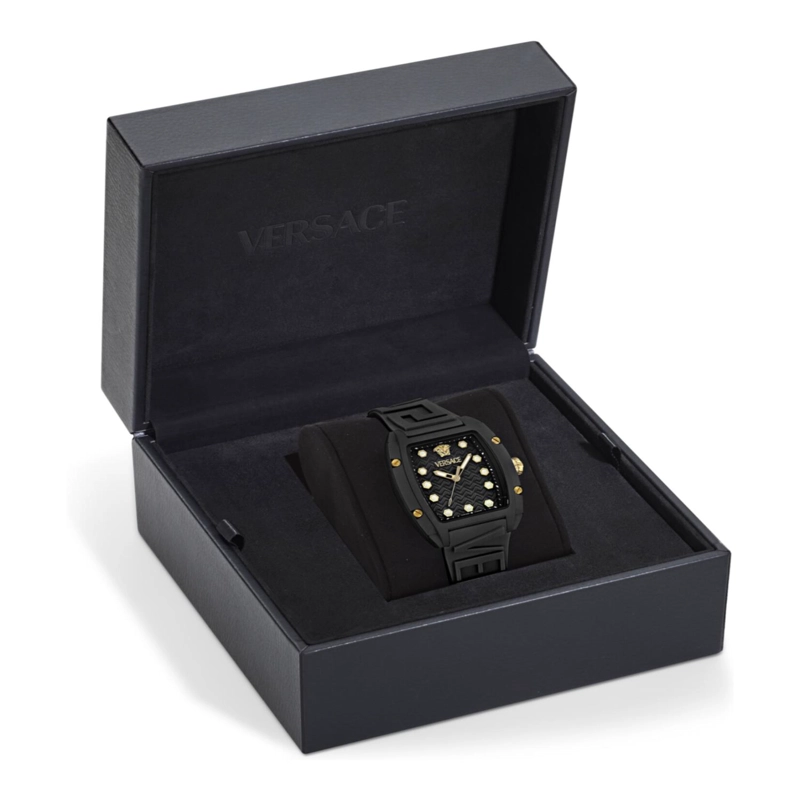 RELOJES VERSACE DOMINUS ECOCERAMIC PARA MUJER EN NEGRO - 5