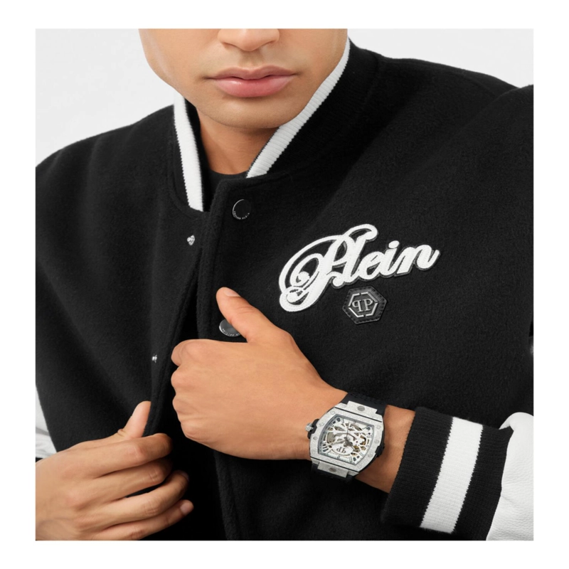 RELOJ AUTOMATICO PHILIPP PLEIN THE KELETON FROSTED PARA HOMBRE EN ACERO INOXIDABLE - 6