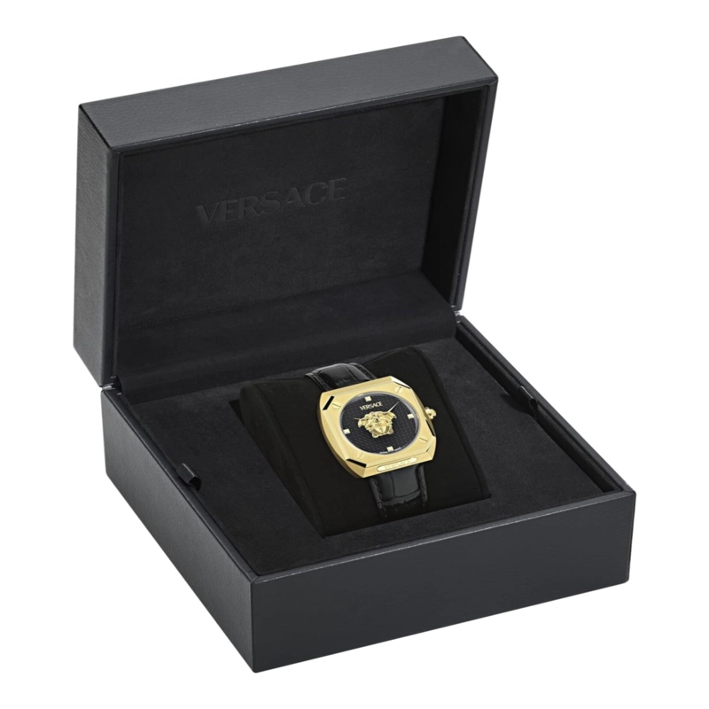 RELOJES DE CUERO VERSACE MEDUSA ANTARES PARA MUJER EN COLOR DORADO - 5