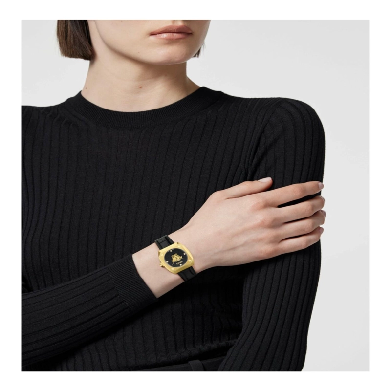RELOJES DE CUERO VERSACE MEDUSA ANTARES PARA MUJER EN COLOR DORADO - 6