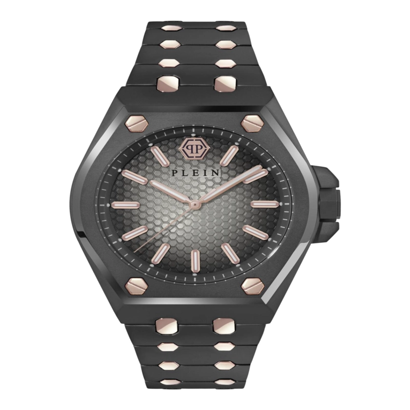 RELOJES PHILIPP PLEIN DATE SUPERLATIVOS DE CRISTAL ARABE PARA HOMBRE EN ACERO INOXIDABLE - 1