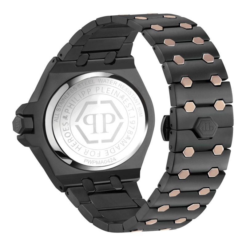 RELOJES PHILIPP PLEIN DATE SUPERLATIVOS DE CRISTAL ARABE PARA HOMBRE EN ACERO INOXIDABLE - 4