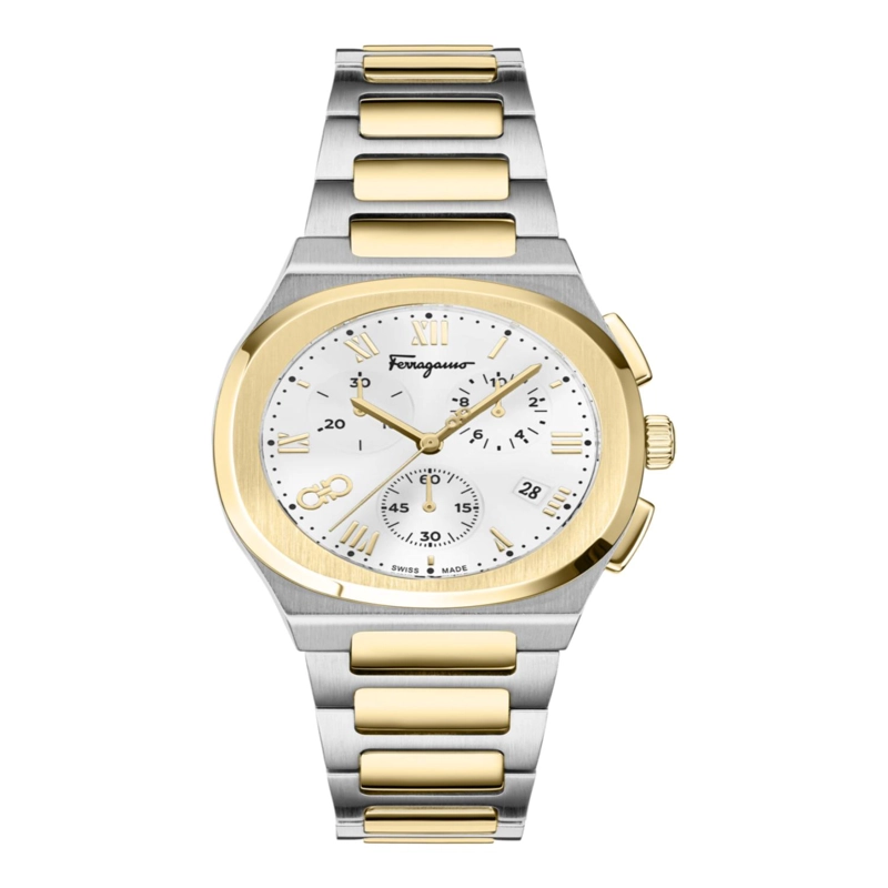 RELOJES FERRAGAMO CON CRONOGRAFO ELIPTICO PARA HOMBRE EN DOS TONOS - 1