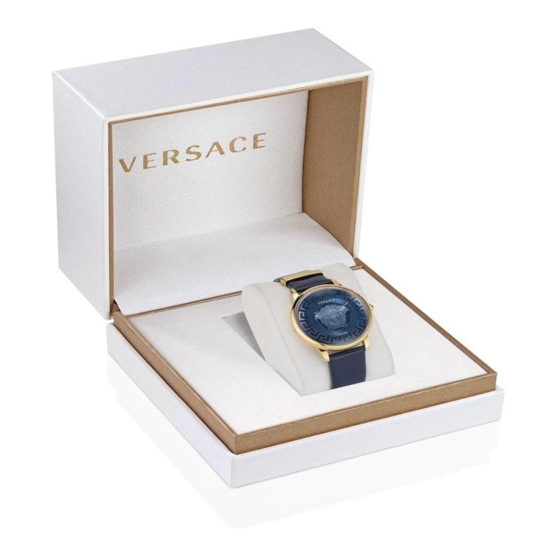 RELOJES VERSACE MEDUSA ALCHEMY CON CORREA DE PIEL PARA MUJER EN ORO AMARILLO IP - 5