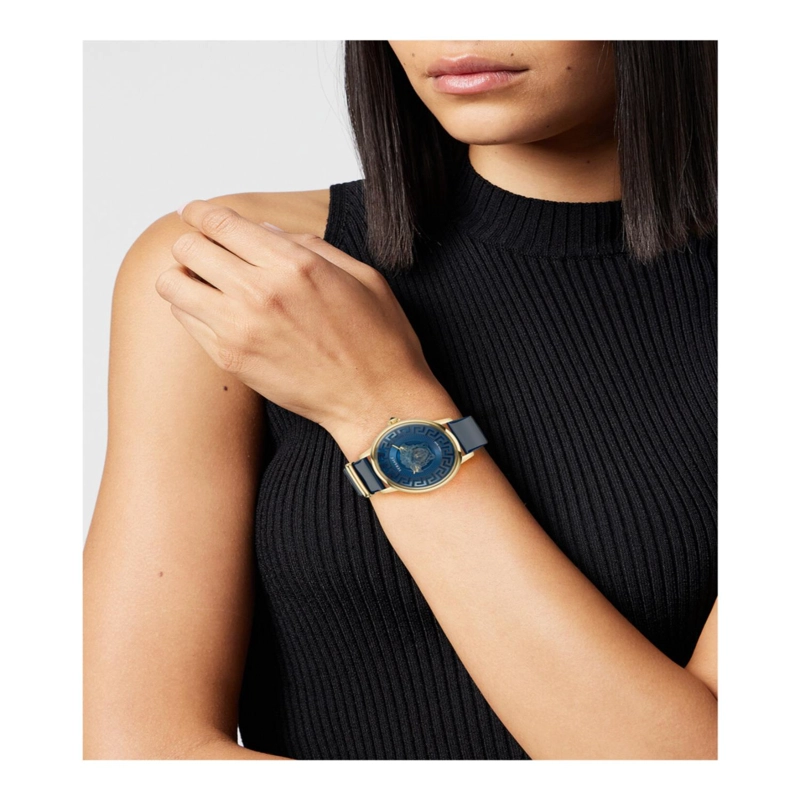 RELOJES VERSACE MEDUSA ALCHEMY CON CORREA DE PIEL PARA MUJER EN ORO AMARILLO IP - 6