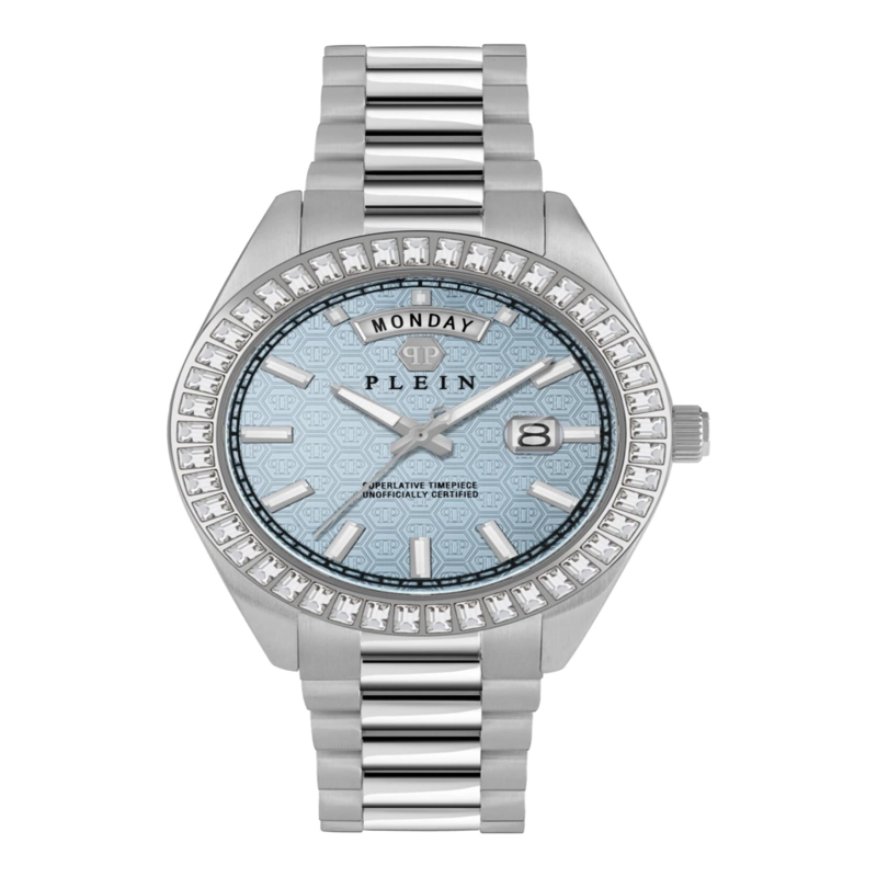 RELOJES PHILIPP PLEIN DATE SUPERLATIVE CRYSTAL WATCH PARA HOMBRE EN ACERO INOXIDABLE - 1