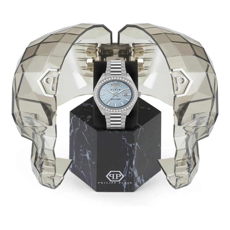 RELOJES PHILIPP PLEIN DATE SUPERLATIVE CRYSTAL WATCH PARA HOMBRE EN ACERO INOXIDABLE - 5