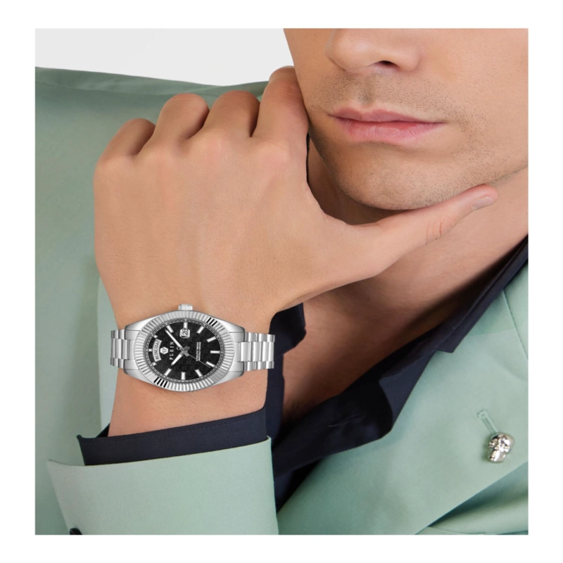 RELOJ DE PULSERA SUPERLATIVO PHILIPP PLEIN DATE PARA HOMBRE EN ACERO INOXIDABLE - 6