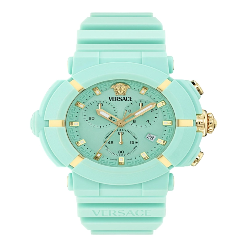 RELOJES VERSACE REAL ACTIVE CHRONO DE SILICONA PARA HOMBRE EN AZUL CLARO - 2