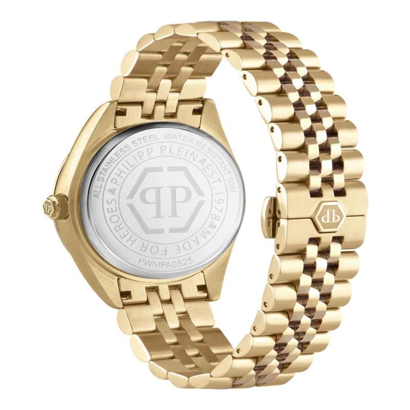 RELOJES PHILIPP PLEIN DATE SUPERLATIVE CRYSTAL WATCH PARA HOMBRE EN COLOR DORADO - 4