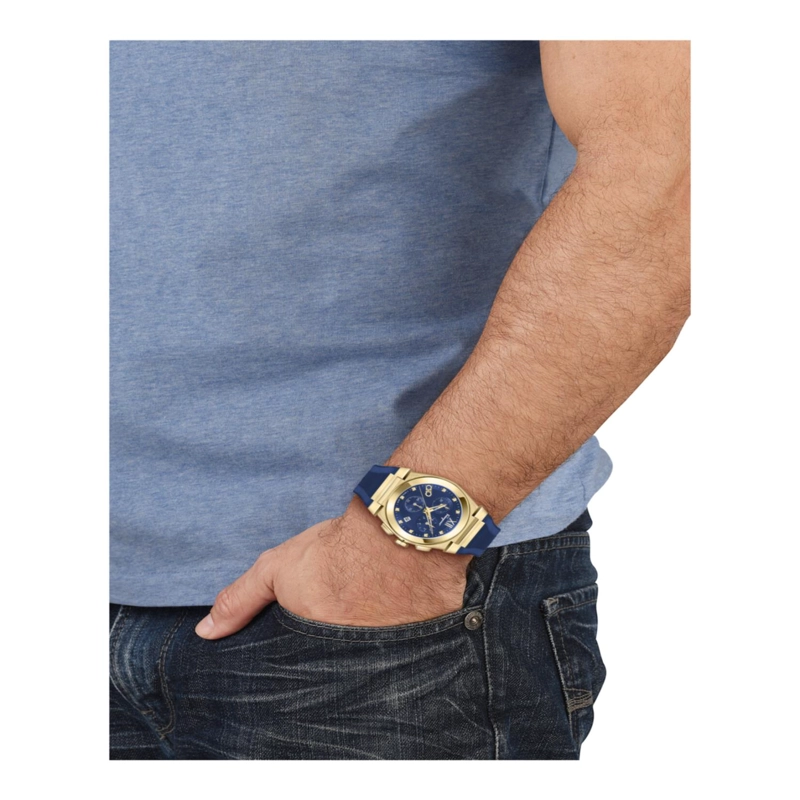 RELOJES FERRAGAMO VEGA CHRONO DE SILICONA PARA HOMBRE EN COLOR DORADO - 5